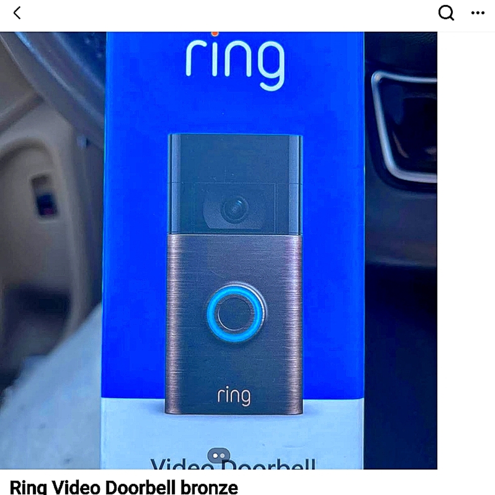 Ring wireless doorbell. Nib. Bronze